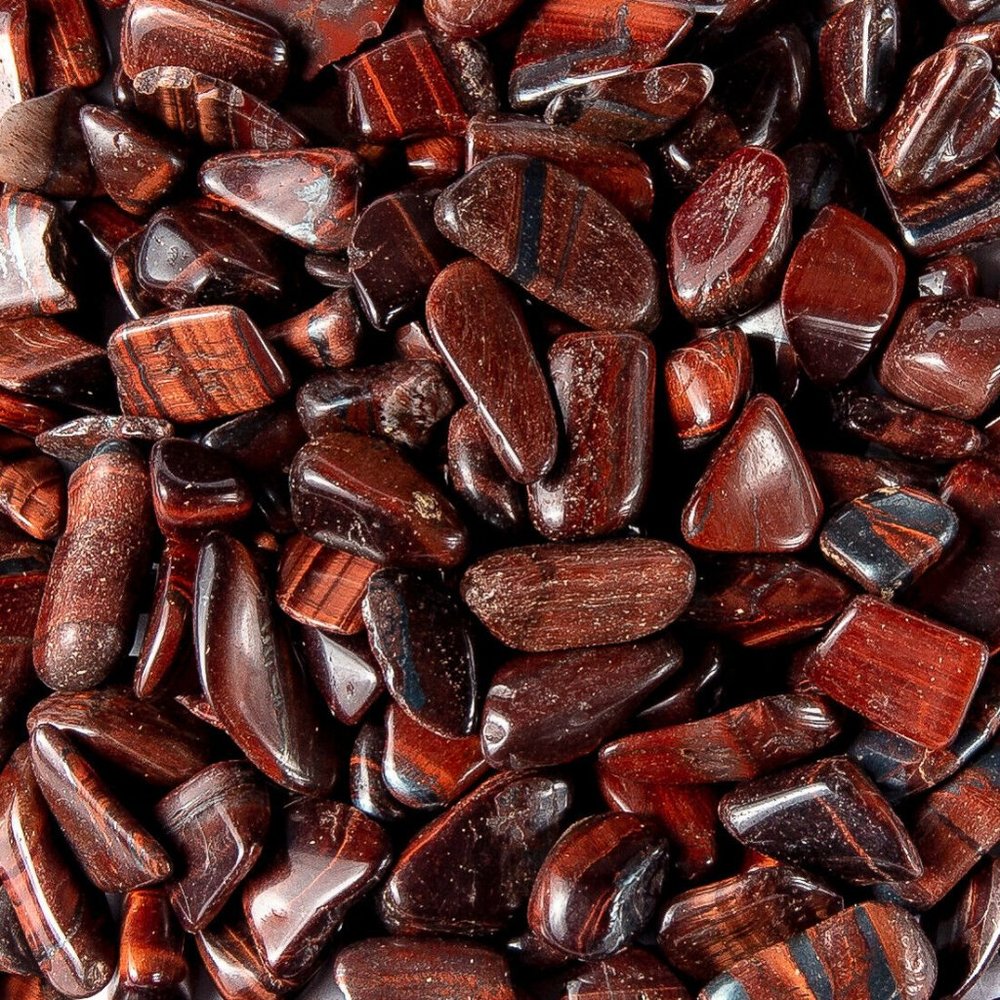 1 lb Tumbled Red Tigers Eye Gemstone Crystals 190-220 Stones Gem Rock Specimens - Picture 4 of 6